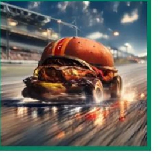 DrPO result for the burger racer prompt.