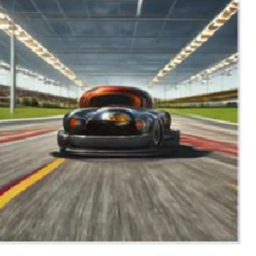 GRPO result for the burger racer prompt.