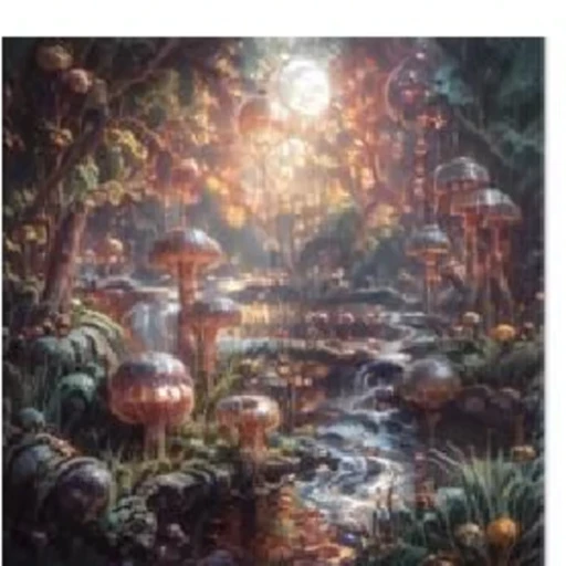 DRaFT result for the mystical forest prompt.