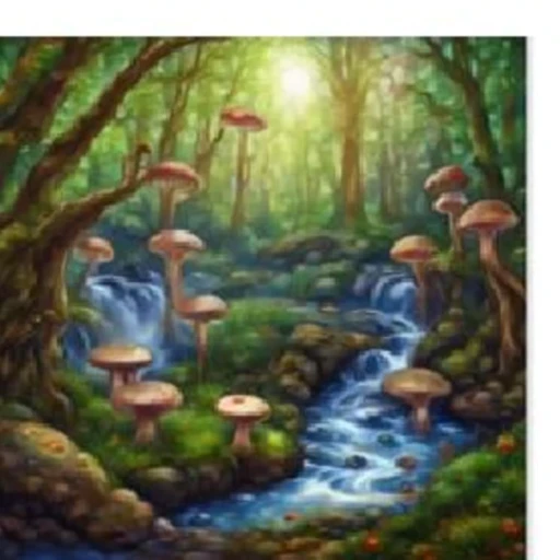 PSO result for the mystical forest prompt.
