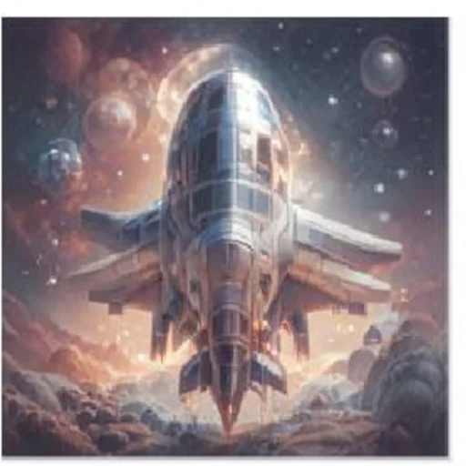 DRaFT result for the spaceship prompt.