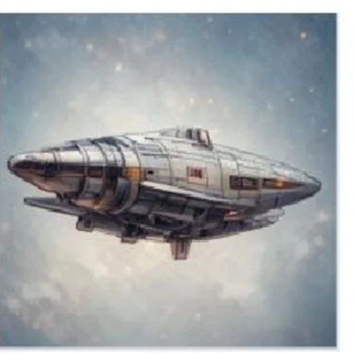 VGGFlow result for the spaceship prompt.