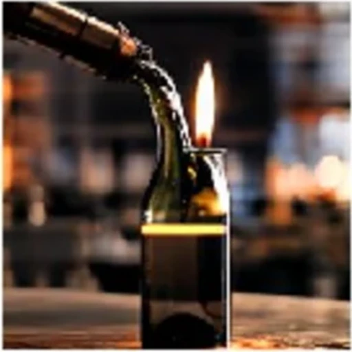 DPO result for the wine bottle candle prompt.