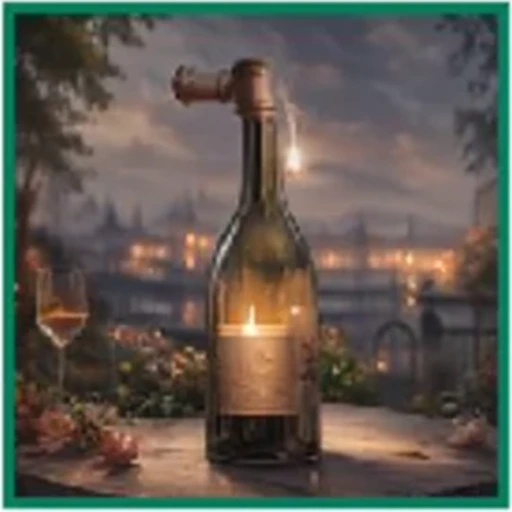 DrPO result for the wine bottle candle prompt.