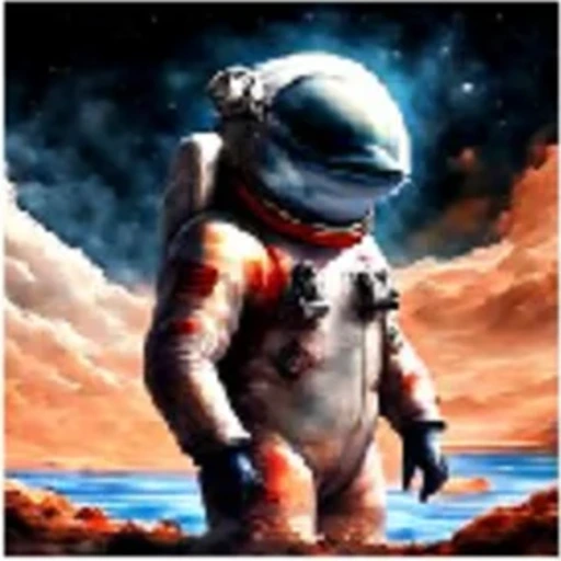 DPO result for the astronaut suit prompt.