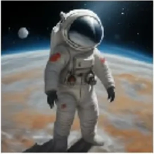 GRPO result for the astronaut suit prompt.