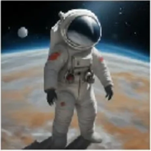 SDXL-Turbo result for the astronaut suit prompt.