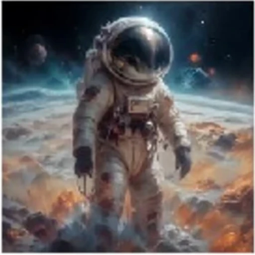 VGGFlow result for the astronaut suit prompt.